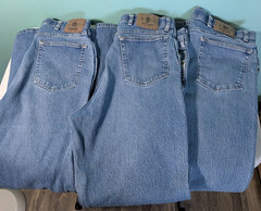 Wrangler Jeans Men Size 38 X 32 Lot of 3 Pairs Regular Fit 99% Cotton 1% Spandex