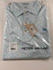 Peter Millar Island Jammin&rsquo; Performance Jersey Polo Color: White NEW