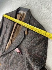 Levi&rsquo;s Wool Blazer Mens 40R Tailored Classics Tweed Herringbone Brown 70s VTG
