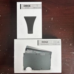 Ridge Slim Fold Wallet Gunmetal with Clip