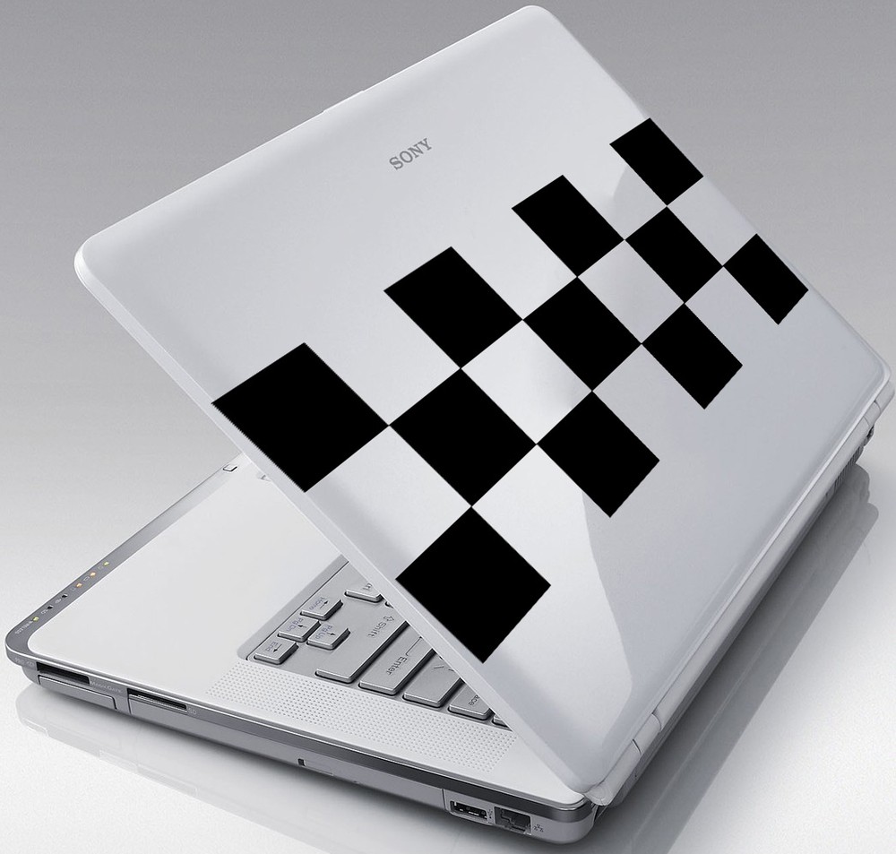 Racing Square, Sticker Vinyl