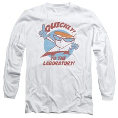 DEXTER&rsquo;S LABORATORY QUICKLY Licensed Men&rsquo;s Long Sleeve Graphic Tee Shirt SM-3XL