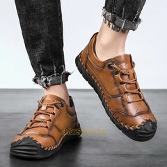 Handmade Working Comfortable Men Genuine Leather Dress Shoes Casual Shoes
