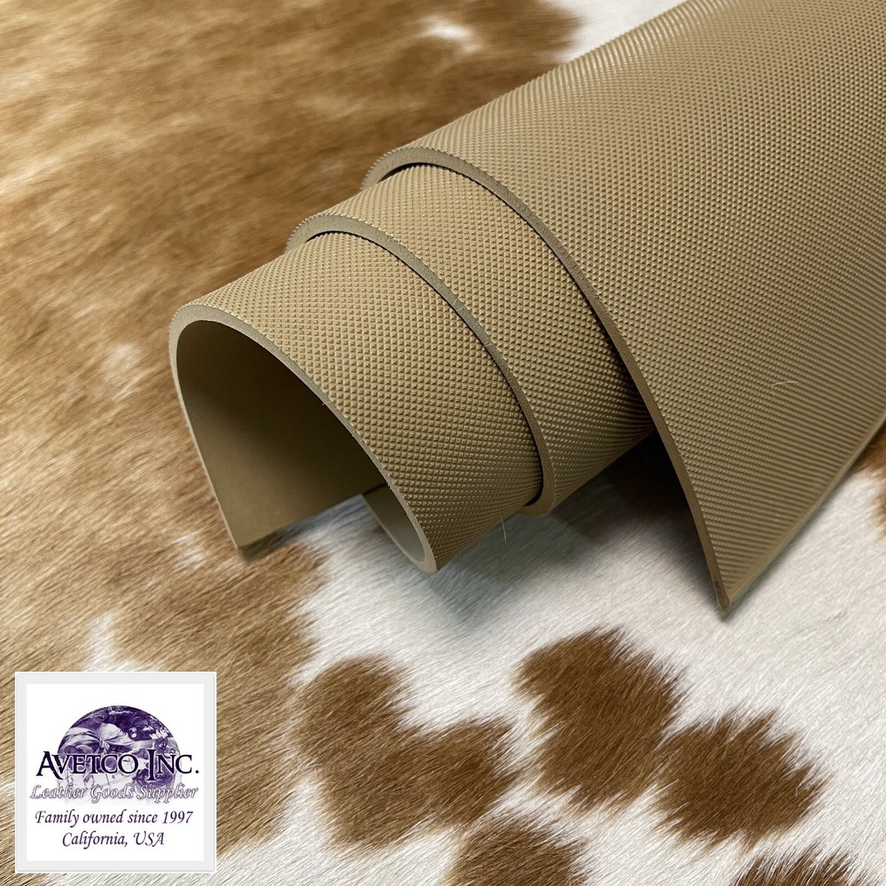 Pyramid Pattern 4 mm EVA/Rubber Soling Large Sheet Shoe Repair 17&Prime; x 30&Prime; Natural