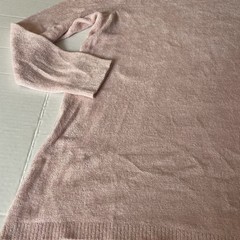 J Jill Light Pink Sweater 1 XL Pullover Rayon Nylon Cotton