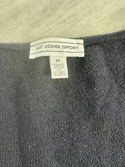 Womens St. John Sport Wool Blend Tank Top Navy Blue Medium EUC!