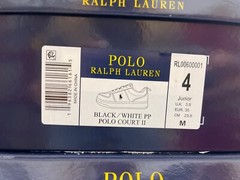 Polo Ralph Lauren Boys&rsquo; Polo Court II Sneakers (Youth) Choose Your Size New