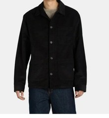 George Men&rsquo;s 2XL 50-52 Corduroy Barn Button Up Jacket Black Soot (26B)