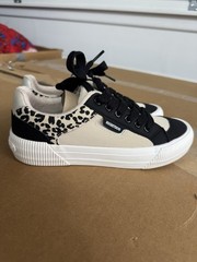 Rocket Dog, Womens, Cheery, Black/Natural Leopard Print Shoes Size 9 M New