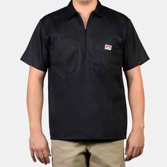 Ben Davis Solid/Stripes/Plaid Short Sleeve 1/2 Zip Up Shirt [Multicolor]