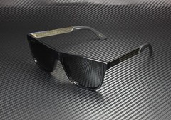 GUCCI GG0687S 002 Rectangular Square Black Shiny Black Grey 57m Men&rsquo;s Sunglasses