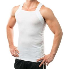 Different Touch Men&rsquo;s G-unit Tank Tops Square Cut Muscle Rib A-Shirts