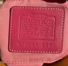 Coach Optic Pink Mini Baguette N° MO4K-6561 10&Prime;x5.5&Prime;x4.5&Prime;