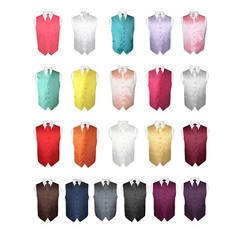 Men&rsquo;s Dress VEST NeckTie for Suit Tuxedo PAISLEY Design Mens Vests Tie Hanky Set
