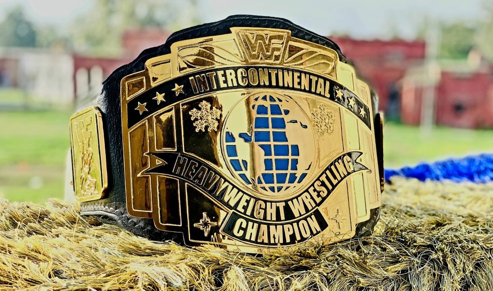 NEW INTERCONTINENTAL BLOCK LOGO HEAVYWEIGHT BELT ADULT SIZE 2MM HD QUALITY…!!!