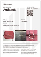 Authentic Louis Vuitton Saint Cloud GM Epi Shoulder Bag