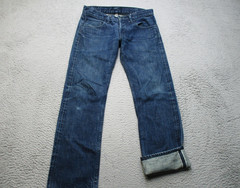 Propr Selvedge Jeans Mens 29×30 Blue Rinse Straight Japanese Denim Made USA