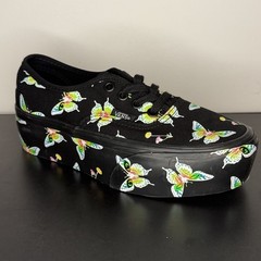 VANS Authentic Stackform Morph Blackout Butterflies Women&rsquo;s Platform Shoes