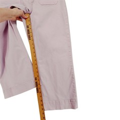 Buffalo Brigette Crop Pant 12 32 Women Lt Pink High Rise Soft Stretch Wide Leg