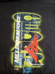Coaster Gear Cedar Point Millenium Force Rollercoaster T Shirt Large