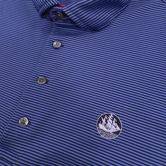 Greyson Essex County Club Polo Shirt Mens XL Blue Striped Performance Golf