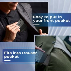 Card Holder Wallets for Men Slim Wallet Holds 6+6 Cards, Metal Card Holder, …