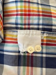 Barbour Mens Multicolour Check Button Down Shirt Regular Fit Size UK Medium