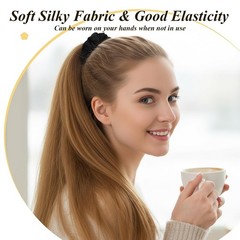 80 Silk Scrunchies Hair Ties – Large Satin Elastic Bands for All Hair Types – Vi