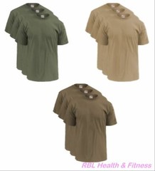 SOFFE 3-Pack OCP Men&rsquo;s T-Shirts – 50/50 Cotton Poly – M280 Olive, Sand or Tan