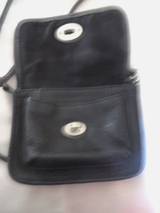 Fossil Black Pebbled Leather Crossbody Bag