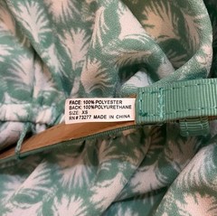 👗 LC Lauren Conrad Mint Patterned Midi Dress w/ Belt~Women’s Sz XS~Sleeveless