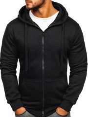 Mens Heavy Weight Full Zip Up Hoodie Fleece Lined S-3XL