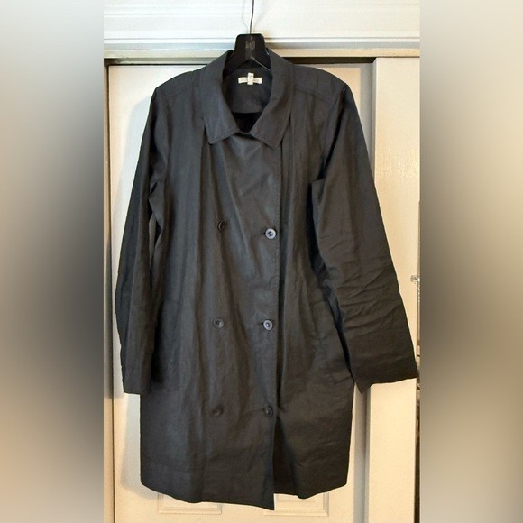 EILEEN FISHER 100% LINEN UNLINED JACKET SIZE S EUC Returns Accepted