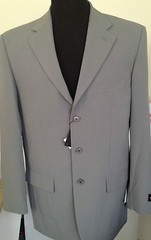 mens&rsquo; Polyester Basic Suit 3 Button by Fortino Landi Style 802P