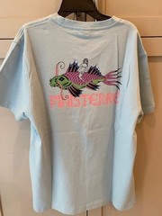 Finisterre light blue Large t-shirt with great graphic