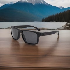 Holbrook Style Matte Black Out Frames Black UV400 Sunglasses and Black insert