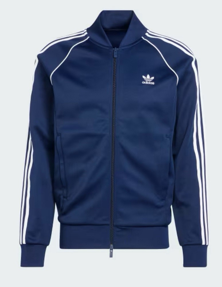 adidas Originals Superstar Track Top Jacket NAVY BLUE INDIGO IR9866 Men&rsquo;s L