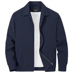Men&rsquo;s Thin Spring Jacket Full-Zip Lightweight Bomber Jacket Casual Track Coat US