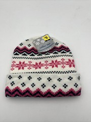 Ladies Multi Color Hat Patterned Cuffed Beanie