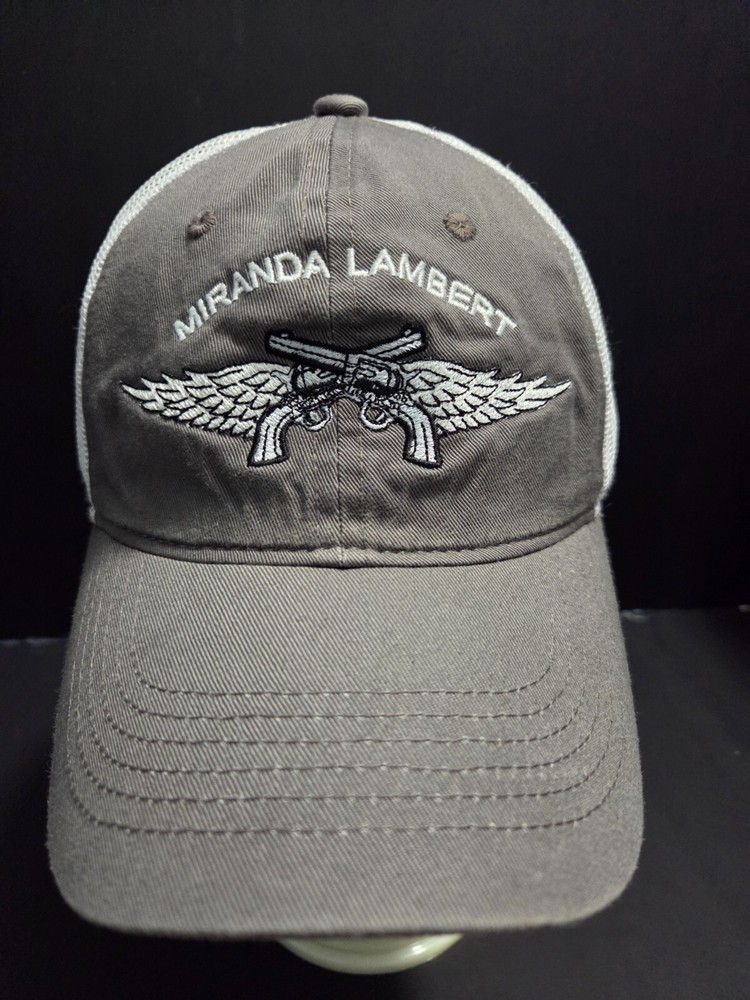 🧢 Miranda Lambert Trucker Hat – Wings & Pistols Logo – Outdoor Cap FWT-130 🧢