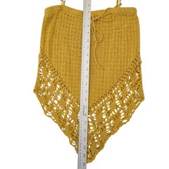 Boho Chic Asymmetrical Hem Crochet Camisole Top Festival Top 100% Cotton Size M