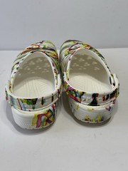 CROCS Multicolored Psychedelic Slip-On Casual Beach Clogs Sandals Sz W6 M4