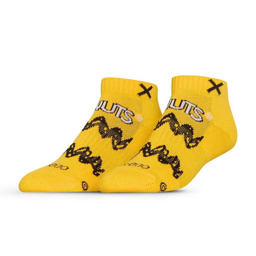 ODD SOX – Novelty Basix Peanuts Athletic Ankle Socks – Licensed Novelty