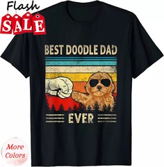 Best Doodle Dad Ever Goldendoodle Dog Dad Gift Father&rsquo;s Day T-Shirt,Father&rsquo;