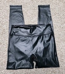 Fabletics Anywhere Motion365+ Shine High-Waist Legging L NWT Black Shine 28×27