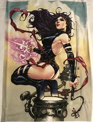 Comic Designs Psylocke Black Cat Harvey Tolibao t-shirt Alamo City Comic Con A2