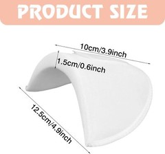 4× Sponge Shoulder Pads w/ Hook & Loop Tape Sponge Pad Shoulder Pad Enhancer USA
