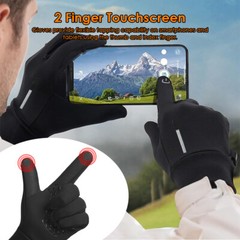 Winter Touch Screen Gloves Windproof Waterproof Men Women Cycling Full Finger