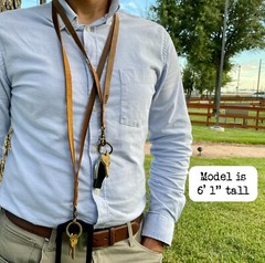 Personalized Leather Lanyard
