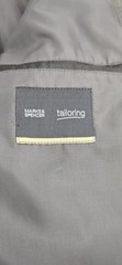 M&S Tailoring Single Breasted Jacket &lsquo;Beige&rsquo; Machine Washable UK Chest 44&Prime; Long